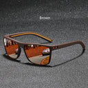Unisex Vintage Square Polarized Sunglasses UV400 Protection
