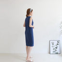 Sleeveless Cotton Dress: Summer Chic and Elegant Look