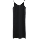 Slimming V-Neck Midi Dress Chic Comfort Stylish Fit