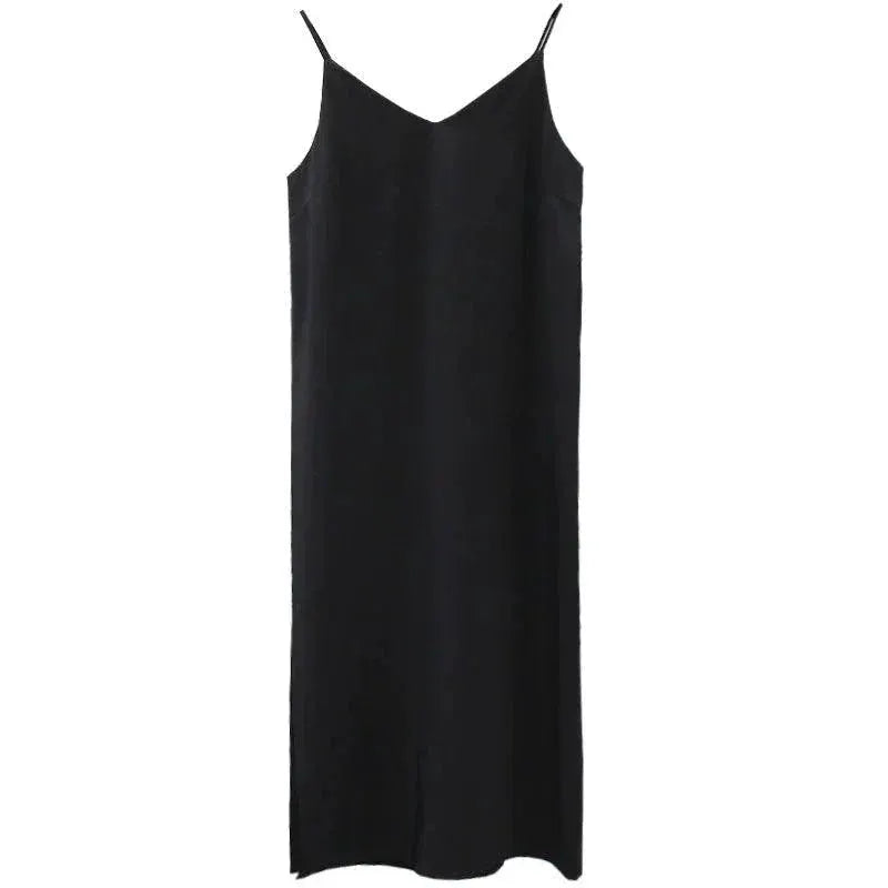 Slimming V Neck Midi Dress Chic Comfort Stylish Fit Everyday