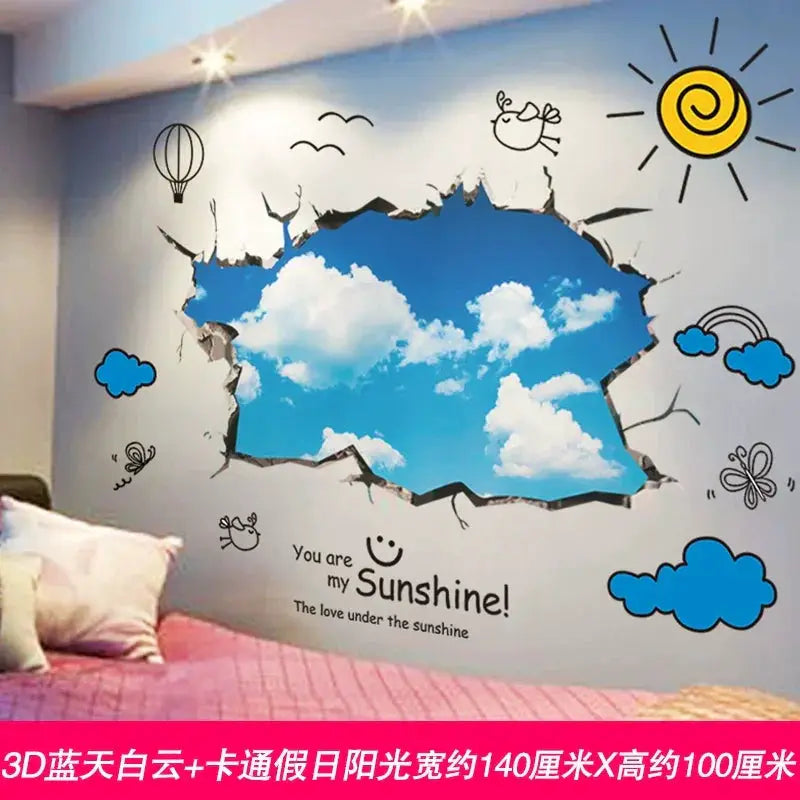 3D Wall Stickers Stylish Creative Bedroom Decor For Modern