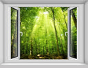 Living Room Window Illusion Wallpaper