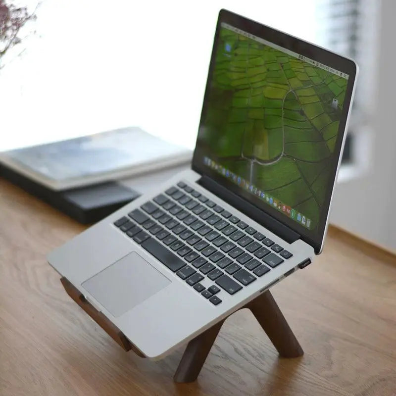 Little Design Premium Solid Wood Riser Base MacBook Stand