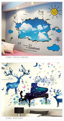 Adds Depth 3D Wall Stickers For Bedroom