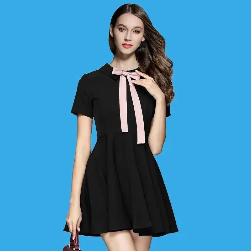 Hepburn Black Dress Sophisticated College Fashion Style