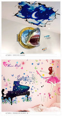 Adds Depth 3D Wall Stickers For Bedroom