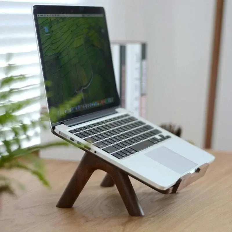 Little Design Premium Solid Wood Riser Base MacBook Stand