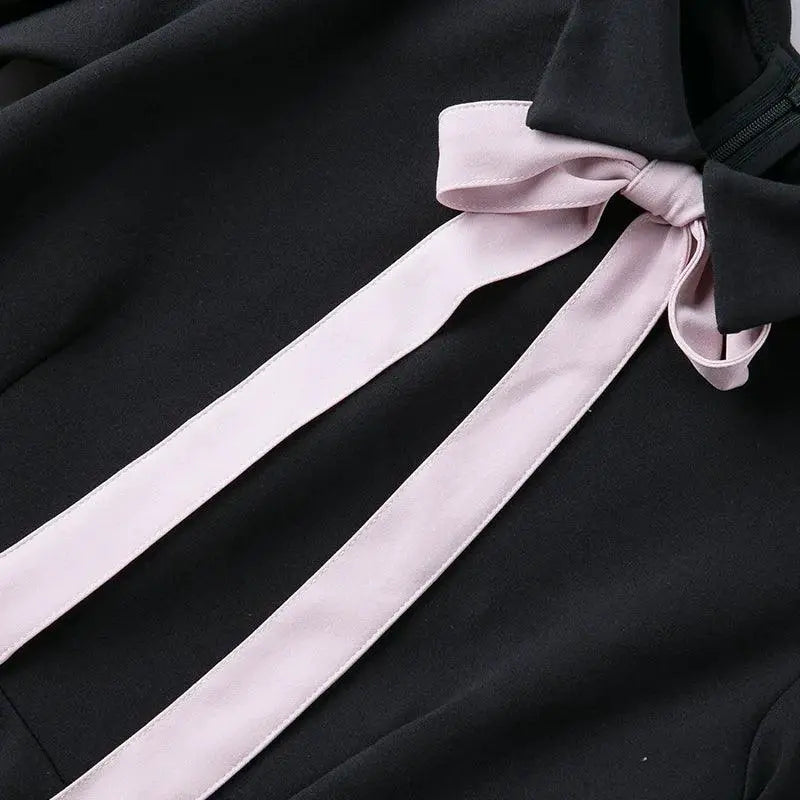 Hepburn Black Dress Sophisticated College Fashion Style