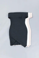 Spring White Bandage Dress Chic Side-Slit Party Outfit