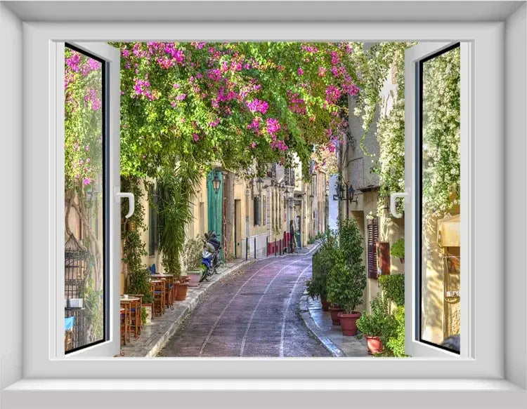 Living Room Window Illusion Wallpaper — product view 13