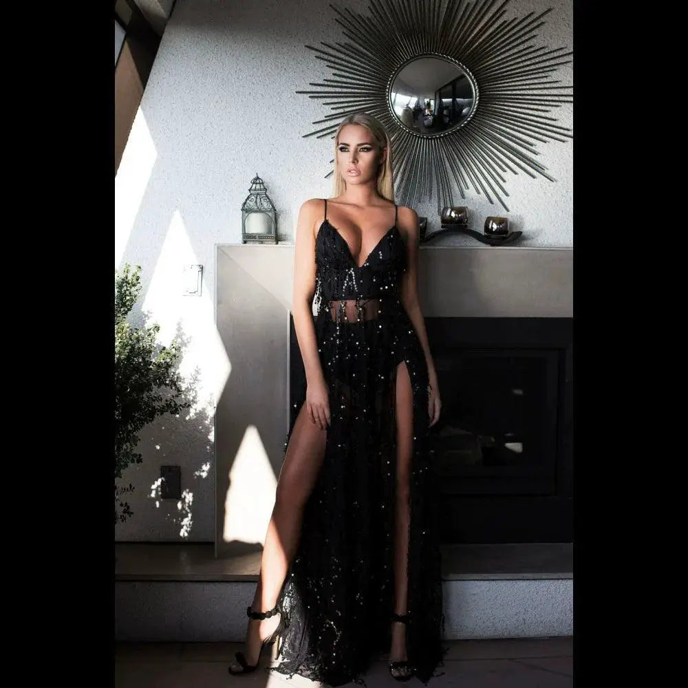 Sequin Sparkle Dress Glamorous Birthday Party Outfit
