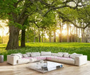Living Room Window Illusion Wallpaper