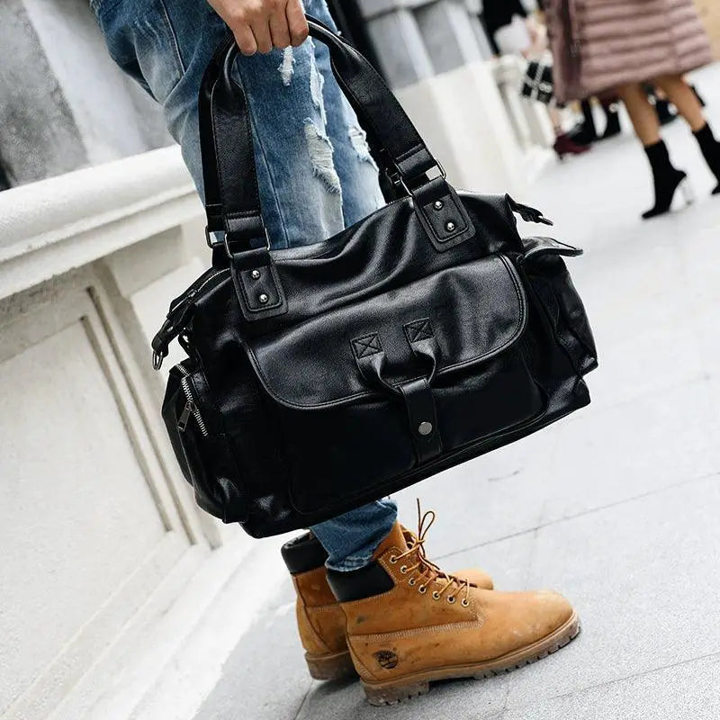 New Arrival Large Capacity Mens Business Leather Backpack