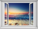 Living Room Window Illusion Wallpaper