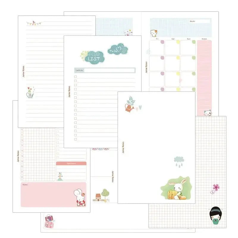 JN Notebook Original Girly Girl Series Loose Leaf Notepad