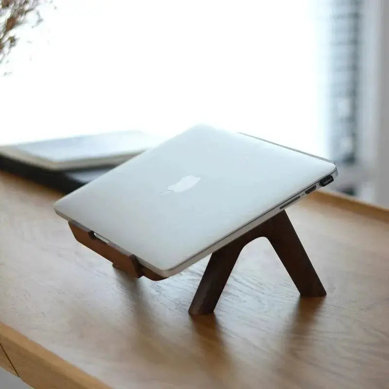 Little Design Premium Solid Wood Riser Base MacBook Stand