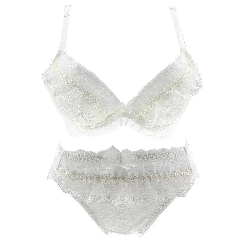 Dreamy Lace Maternity Bra Set Elegant V Type Style For Moms