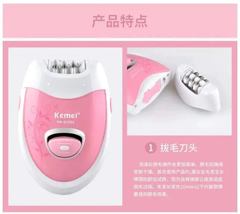 Womens And Mens 6199A Electric Epilator Shaver Two In One