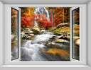 Living Room Window Illusion Wallpaper