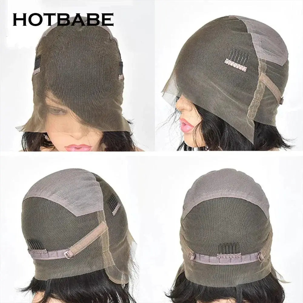 Glueless Full Lace Remy Hair Wigs Straight Brazilian