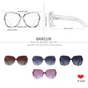 Oversized Polarized TR90 Sunglasses for Women UV400 Protection