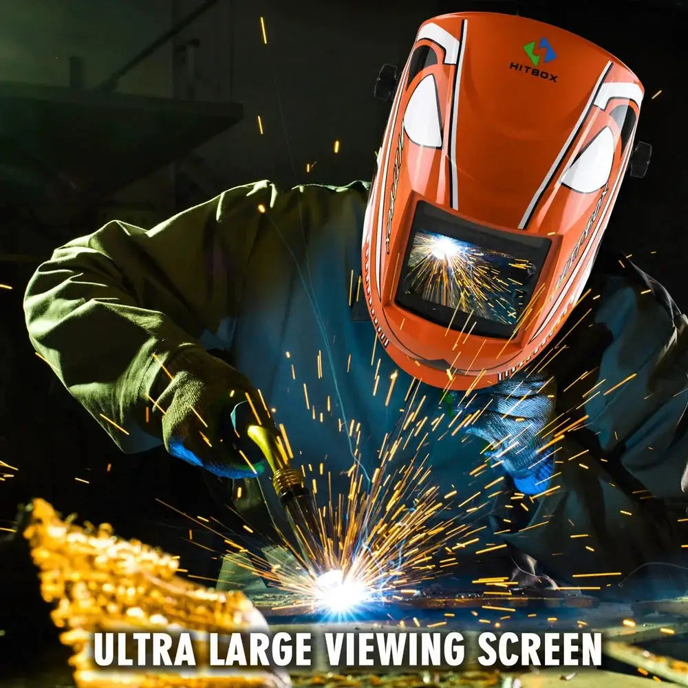 Hitbox Auto Darkening Welding Helmet With Viewing Screen
