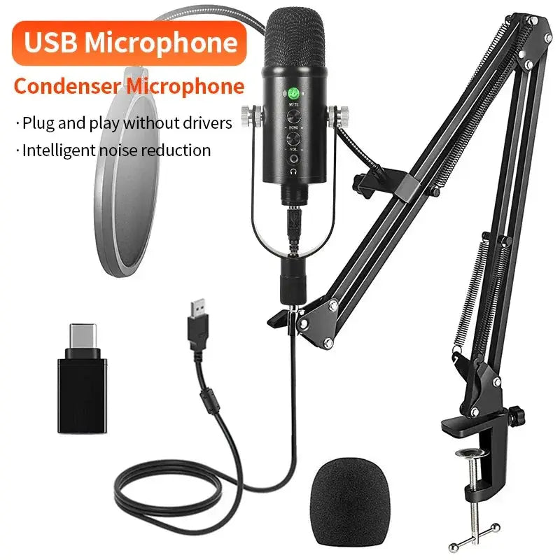 USB Condenser Microphone For Professional Podcasting