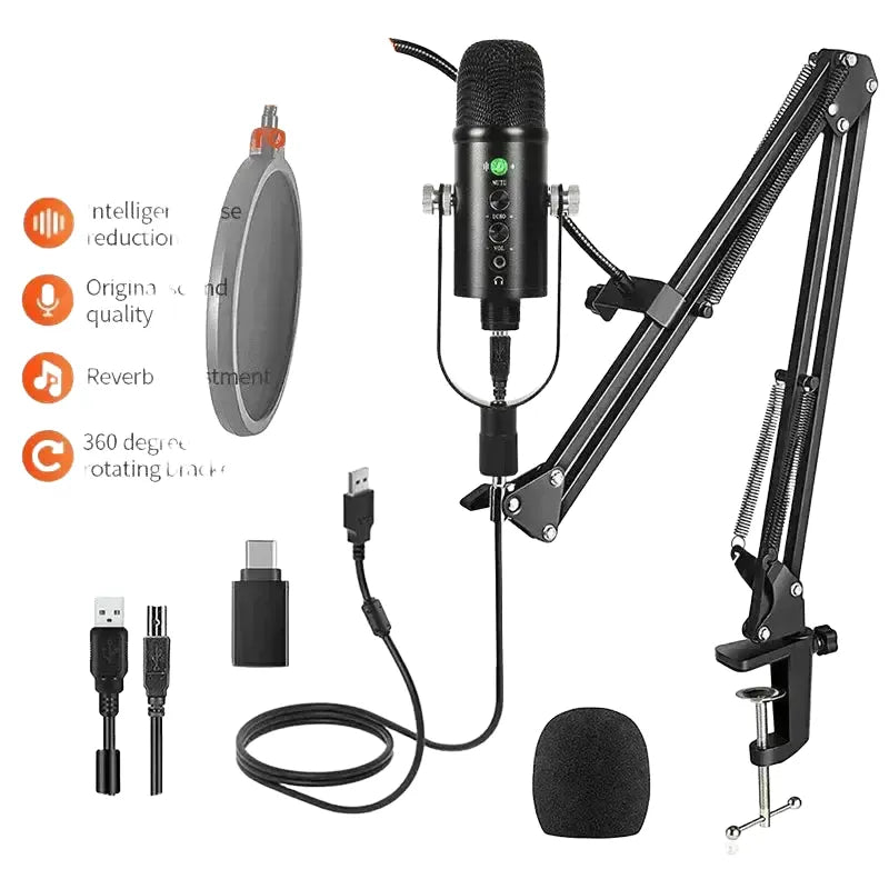 USB Condenser Microphone For Professional Podcasting