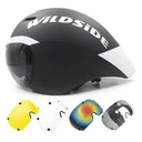 TT Cycling Helmet Lens Goggles Triathlon Tri Aero Road Bike Helmet Timetrial Race Bicycle Helmet Men Casco Ciclismo Accessories