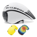 TT Cycling Helmet Lens Goggles Triathlon Tri Aero Road Bike Helmet Timetrial Race Bicycle Helmet Men Casco Ciclismo Accessories