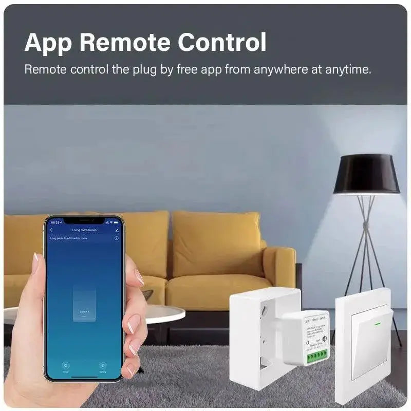 WiFi Smart Mini Switch For Home Automation Voice Control