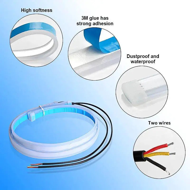 Car LED Daytime Running Lights Turn Signal Lamp Upgrade