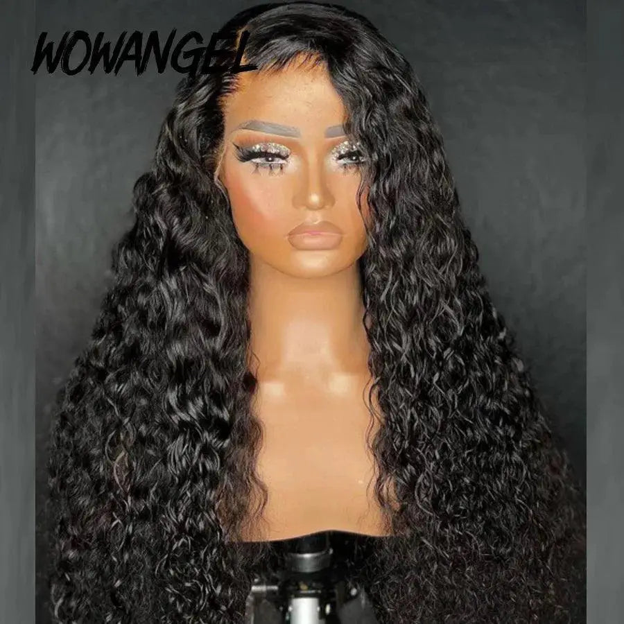 Premium Water Wave HD Lace Frontal Wig 250 Density Hair