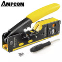 AMPCOM Ethernet Cable Crimper Professional Pass Through Tool