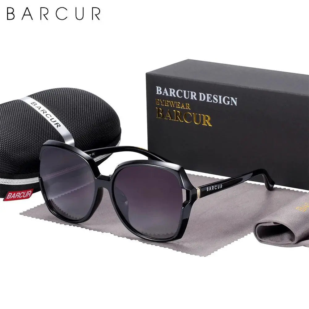 Oversized Polarized TR90 Sunglasses for Women UV Protection