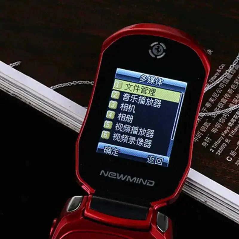 Newmind F15 Unlocked Flip Phone Dual SIM Blue Lantern