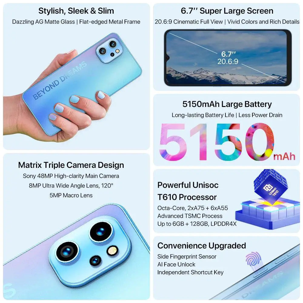 UMIDIGI A13 Pro Smartphone 48MP NFC 128GB Global Unlocked