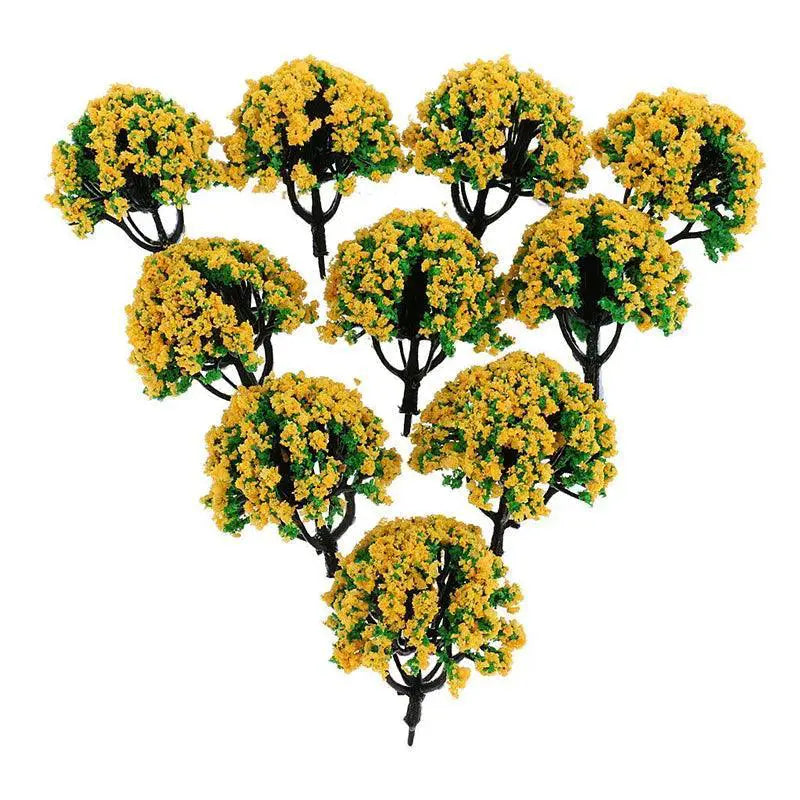 Miniature Model Train Trees for Lifelike Scenery Decor