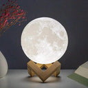 LED Moon Lamp: 8cm Battery-Powered Night Light for Kids Decor