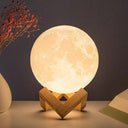 LED Moon Lamp: 8cm Battery-Powered Night Light for Kids Decor