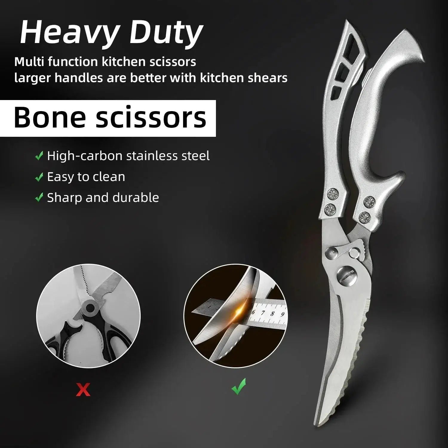 Ultimate Kitchen Shears Multi Use Cooking Tool Performance