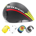 TT Cycling Helmet Lens Goggles Triathlon Tri Aero Road Bike Helmet Timetrial Race Bicycle Helmet Men Casco Ciclismo Accessories