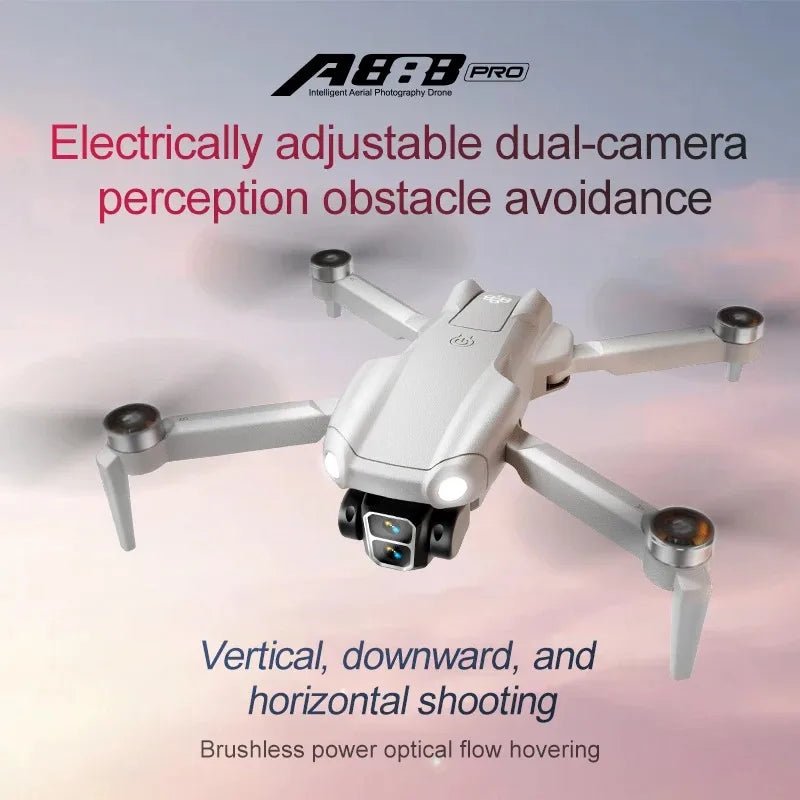 A888 Pro Drone 4K Dual Camera Quadcopter With Optical Flow Localization