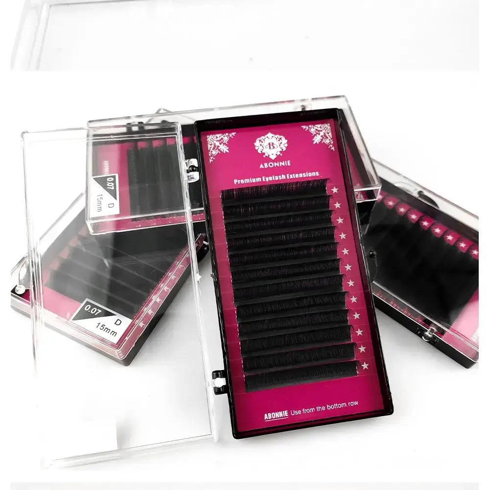 Abonnie Classic Eyelashes Extensions Fluffy Ultra Soft Individual Lashes Look