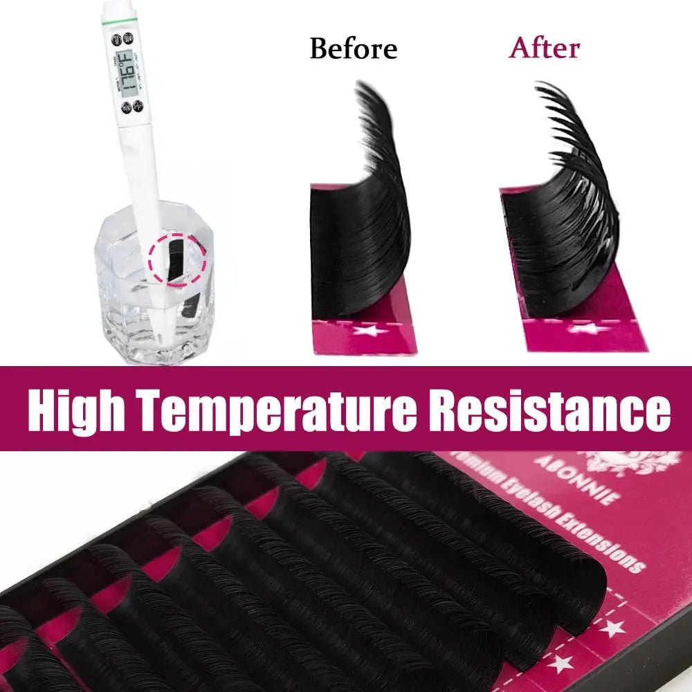 Abonnie Classic Eyelashes Extensions Fluffy Ultra Soft Individual Lashes Look