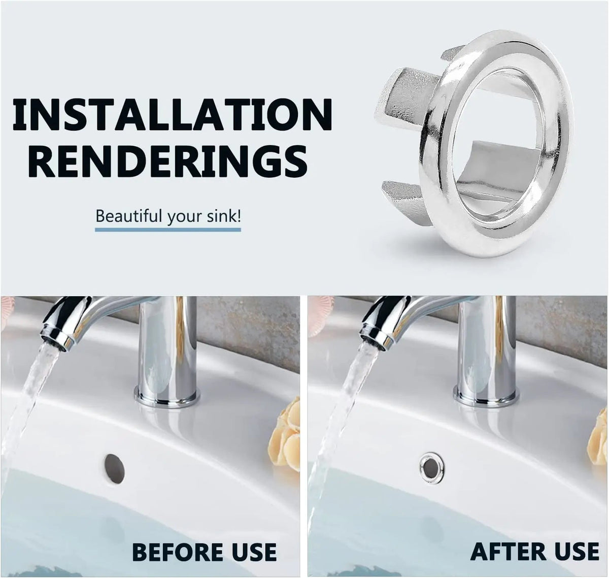 Basins Drain Covers Keeps Water Flowing — product view 12