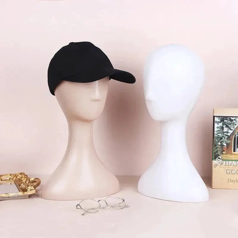 Abstract Female Mannequin Head Display Stand For Hair
