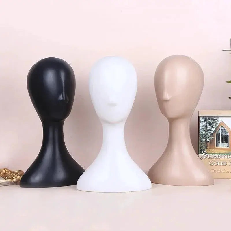 Abstract Female Mannequin Head Display Stand For Hair