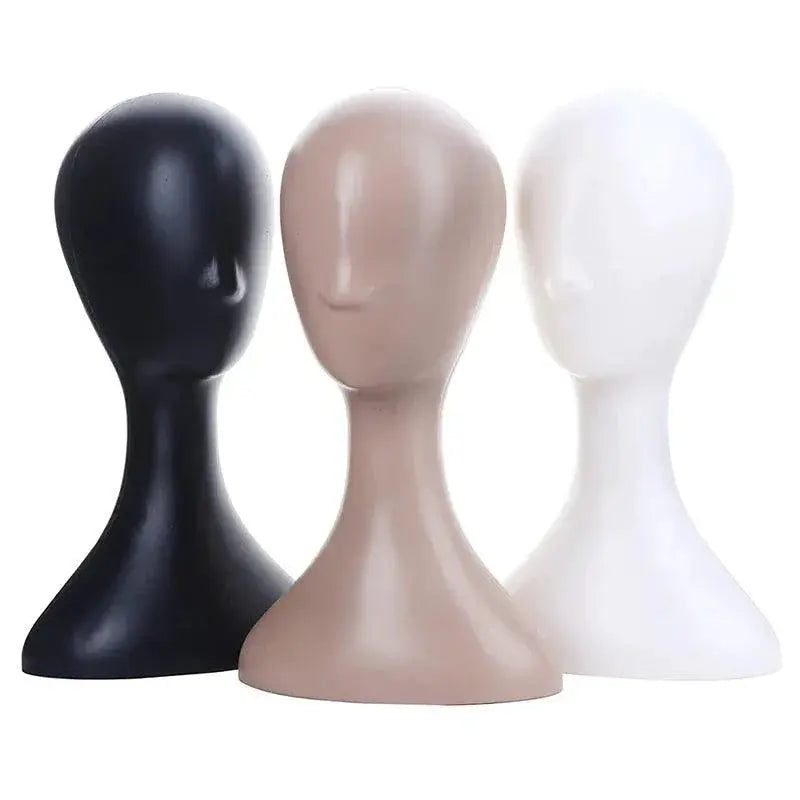 Abstract Female Mannequin Head Display Stand For Hair