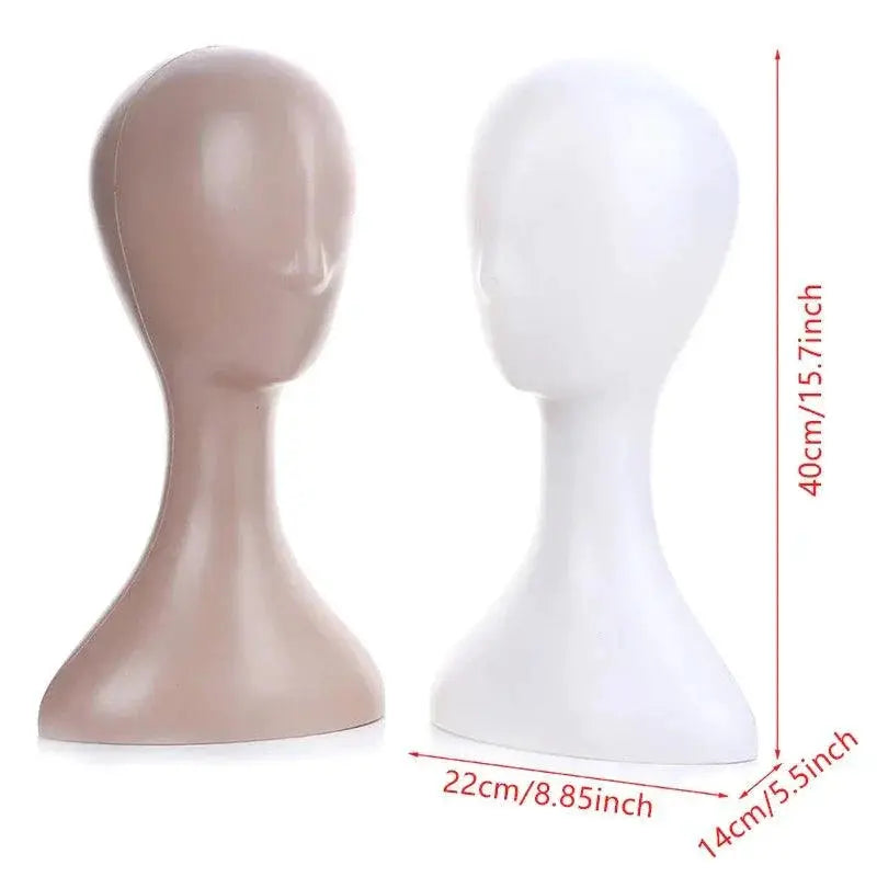 Abstract Female Mannequin Head Display Stand For Hair